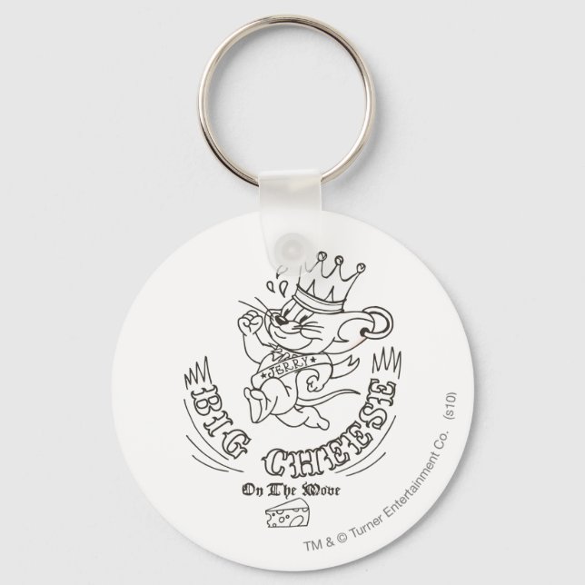 Llavero Jerry Big Cheese En La Luna 1 (Anverso)
