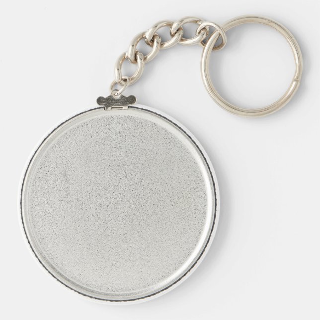 Llavero Jersey de Fútbol Blanco Azul personalizado (Reverso )