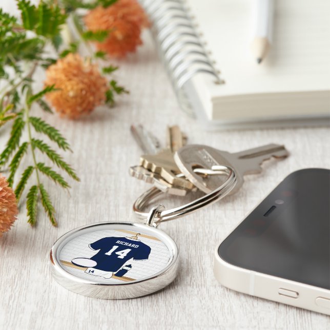 Llavero Jersey de Rugby personalizado en vestuario (Lado)