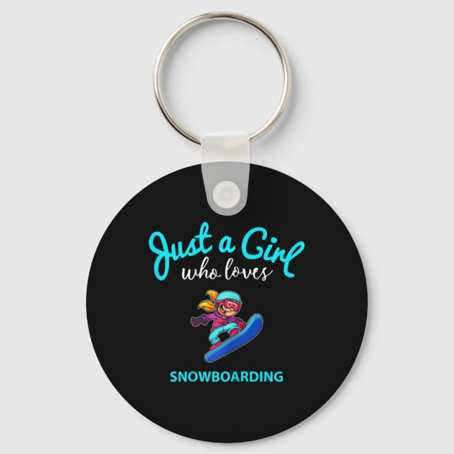 Llavero Jersey de snowboard para Chicas niños Snowboard (Anverso)