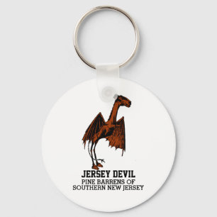 Llavero Jersey Devil Creature Cryptid Personalizable Texto