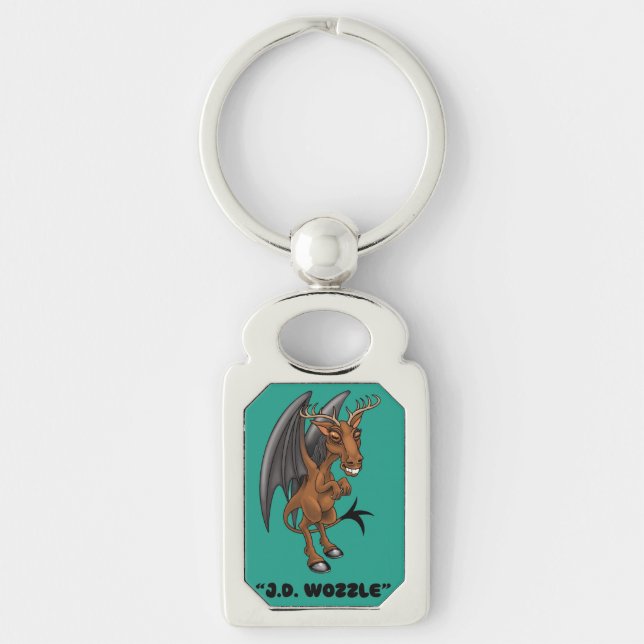 Llavero Jersey Devil "J.D. Wozzle" Cryptid (Anverso)