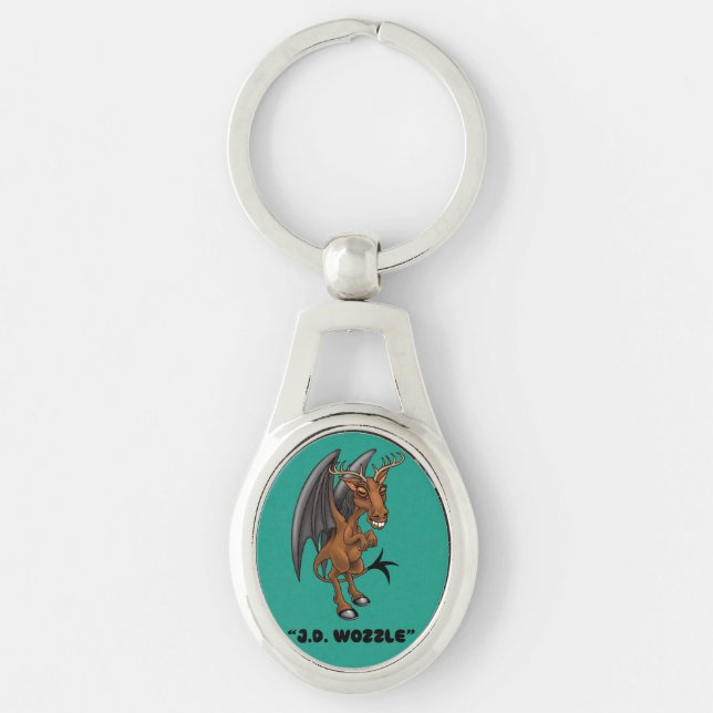 Llavero Jersey Devil "J.D. Wozzle" Cryptid (Anverso)