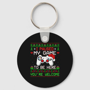 Llavero Jersey Feo De Navidad De Videojuegos Divertido Jug