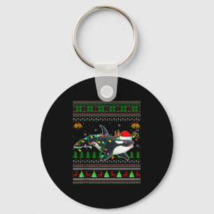 Llavero Jerseys Feos De Navidad De Ballena Orca Santa Anim