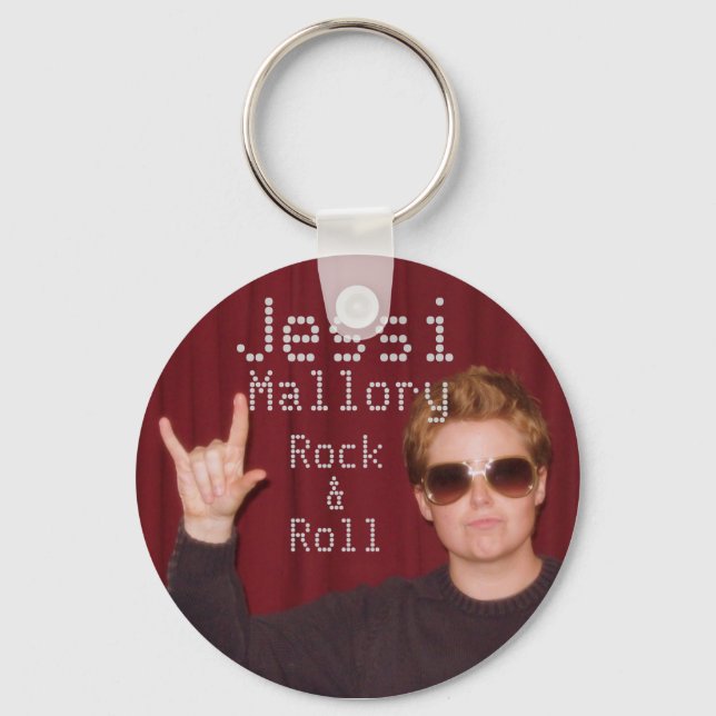 Llavero Jessi Mallory Rock & Roll Key Chain (Anverso)