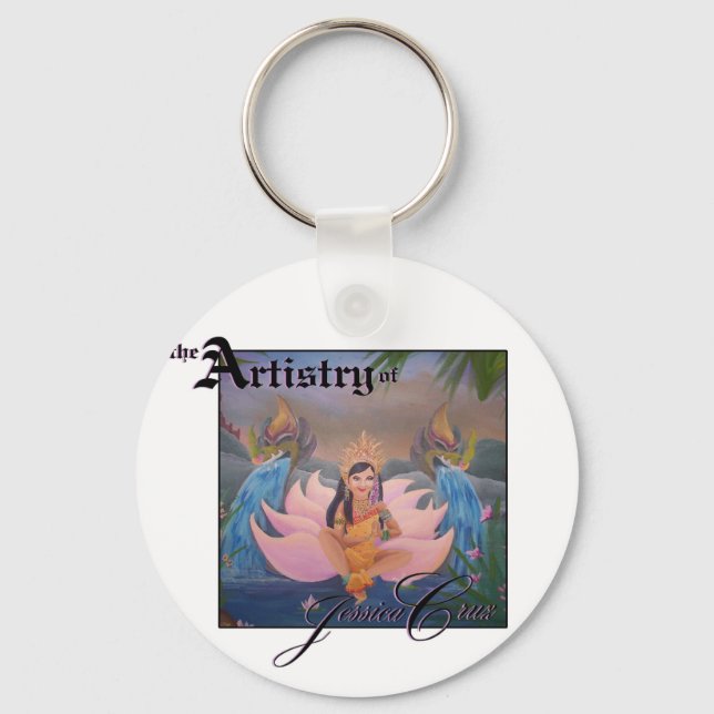 Llavero Jessica Cruz Ankgor Wat Beauty Logo Keychain (Anverso)