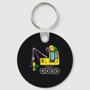 Llavero Jester Crane Mardi Gras Cute Niños Pequeños