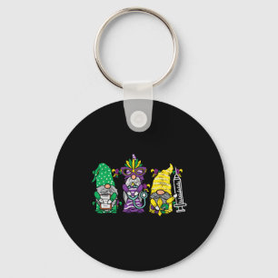 Llavero Jester Gnomes Enfermera Mardi Gras Mujeres Rn Icu 
