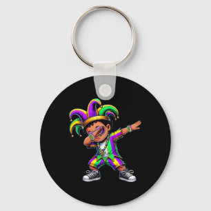 Llavero Jester Gorra Mardi Gras Camisetas dabbing niños nu