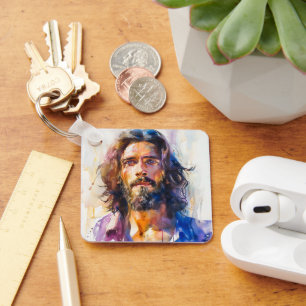 Llavero Jesucristo acuarela
