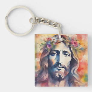 Llavero Jesús acuarela
