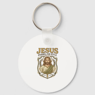 Llavero Jesus Alfiler de Esmalte Estilo Jesus Alfiler de E
