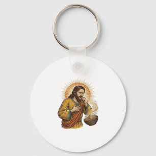 Llavero Jesus Atragantándose Miga de Chip de Tortilla Seca