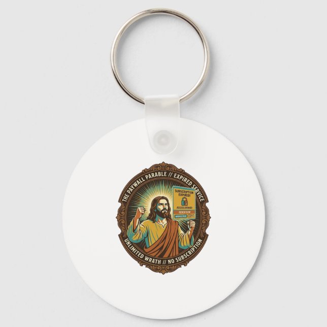 Llavero Jesús Caducó Suscripción de Software Tech Paywall  (Anverso)