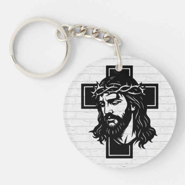 Llavero Jesus Christ Spiritual Art Keychain - Religious Ke (Frente)