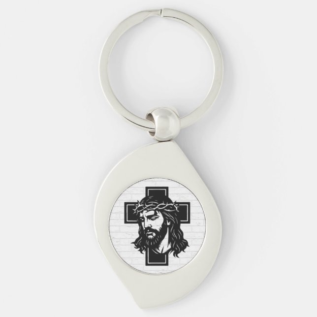 Llavero Jesus Christ Spiritual Art Keychain - Religious Ke (Anverso)