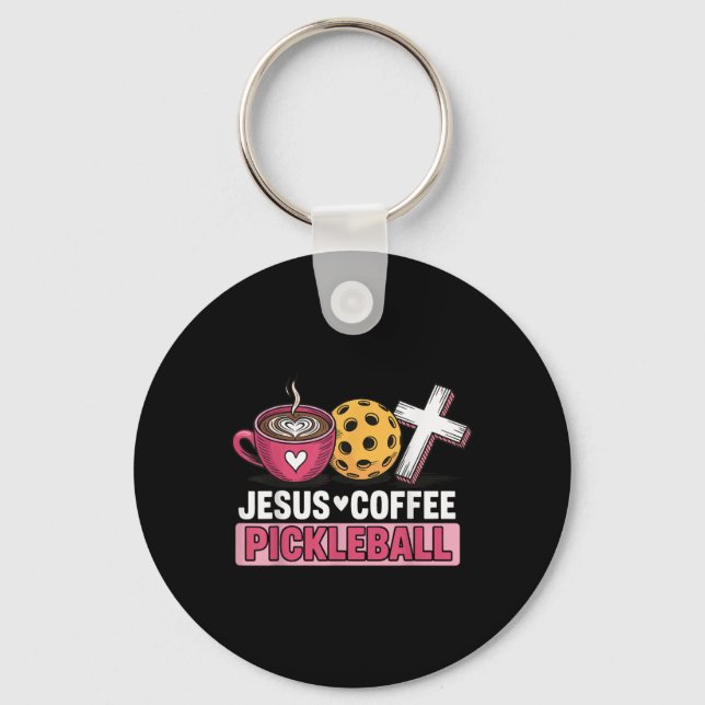 Llavero Jesus Coffee Pickleball (Anverso)
