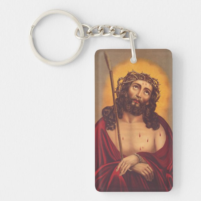 Llavero Jesús Coronado de Espinas Arte Doloroso (Frente)