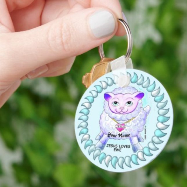 Llavero Jesús Cristiano te ama (Subido por el creador)