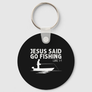 Llavero Jesús dijo ve a pescar Cristo cristiano pescador F