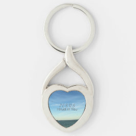 Llavero Jesus & Dove Peaceful Christian Faith Sky Art