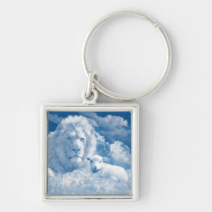 LLAVERO JESÚS EL LAMB Y JESÚS EL LEÓN