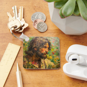 Llavero Jesús en el prado