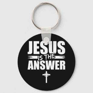 Llavero Jesús es la respuesta Jesús Camiseta, eres un patr