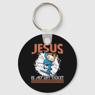 Llavero Jesús Es Mi Esquiador Deportivo De Salto De Invier