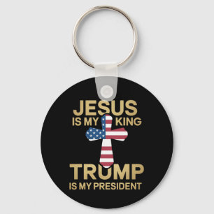 Llavero Jesús Es Mi Rey, Trump Es Mi Presidente