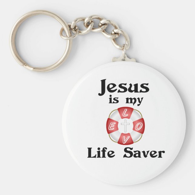 Llavero Jesús es mi salvador de la vida (Frente)