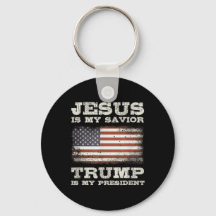 Llavero Jesús Es Mi Salvador, Trump Es Mi Presidente