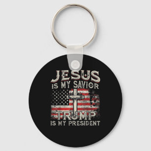 Llavero Jesús Es Mi Salvador Trump Es Mi Presidente Estado