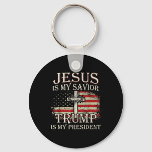 Llavero Jesús Es Mi Salvador Trump Es Mi Presidente Estado