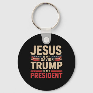 Llavero Jesús Es Mi Salvador Trump Es Mi Presidente Pro-tr