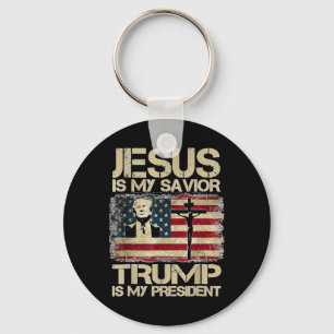 Llavero Jesús Es Mi Salvador Trump Mi Presidente Cristiano