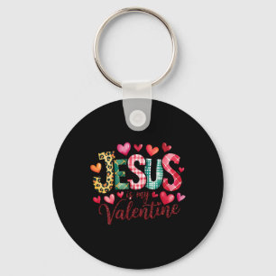 Llavero Jesús es mi San Valentín Corazón Religioso Cristia