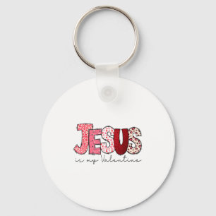 Llavero Jesús es mi San Valentín Fe Cristiana Religiosa Va