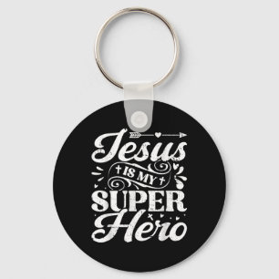 Llavero Jesús es mi superhéroe - Religiosa cristiana