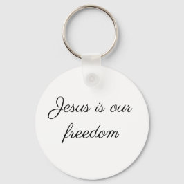 Llavero Jesús es nuestro Keychain de la libertad