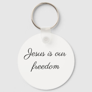 Llavero Jesús es nuestro Keychain de la libertad
