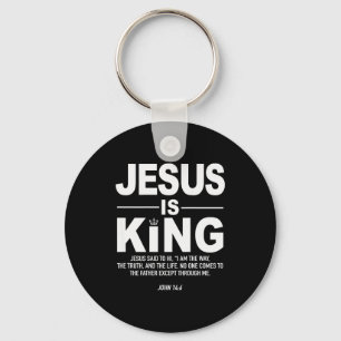 Llavero Jesús Es Rey Fe Religiosa Dios Hombres Cristianos
