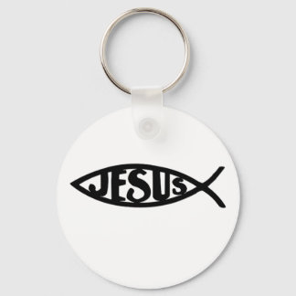 Llavero Jesús Fish (Keychain Black)