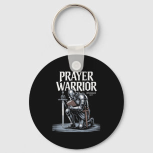 Llavero Jesús Guerrero De Oración Armor Cristiano De Dios