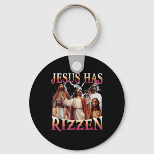 Llavero Jesús Ha Rizzen Graciosa Novedad Meme Cristiano Je
