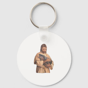 Llavero Jesus Holding Moo Deng Tank Top