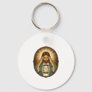 Llavero Jesús Impaciente Cargando Reloj de Arena Internet 