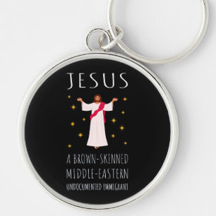 Llavero Jesús Inmigrante Indocumentado de Piel Morena I