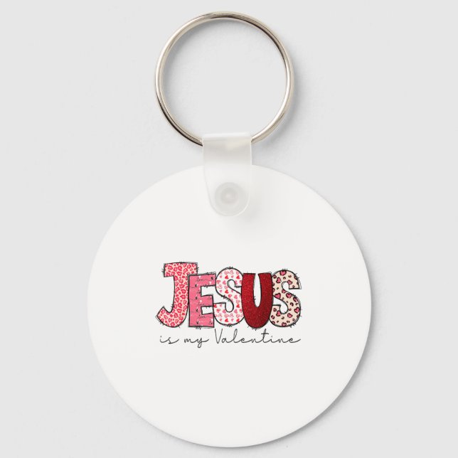 Llavero Jesus Is My Valentine Christian Faith Religious Va (Anverso)